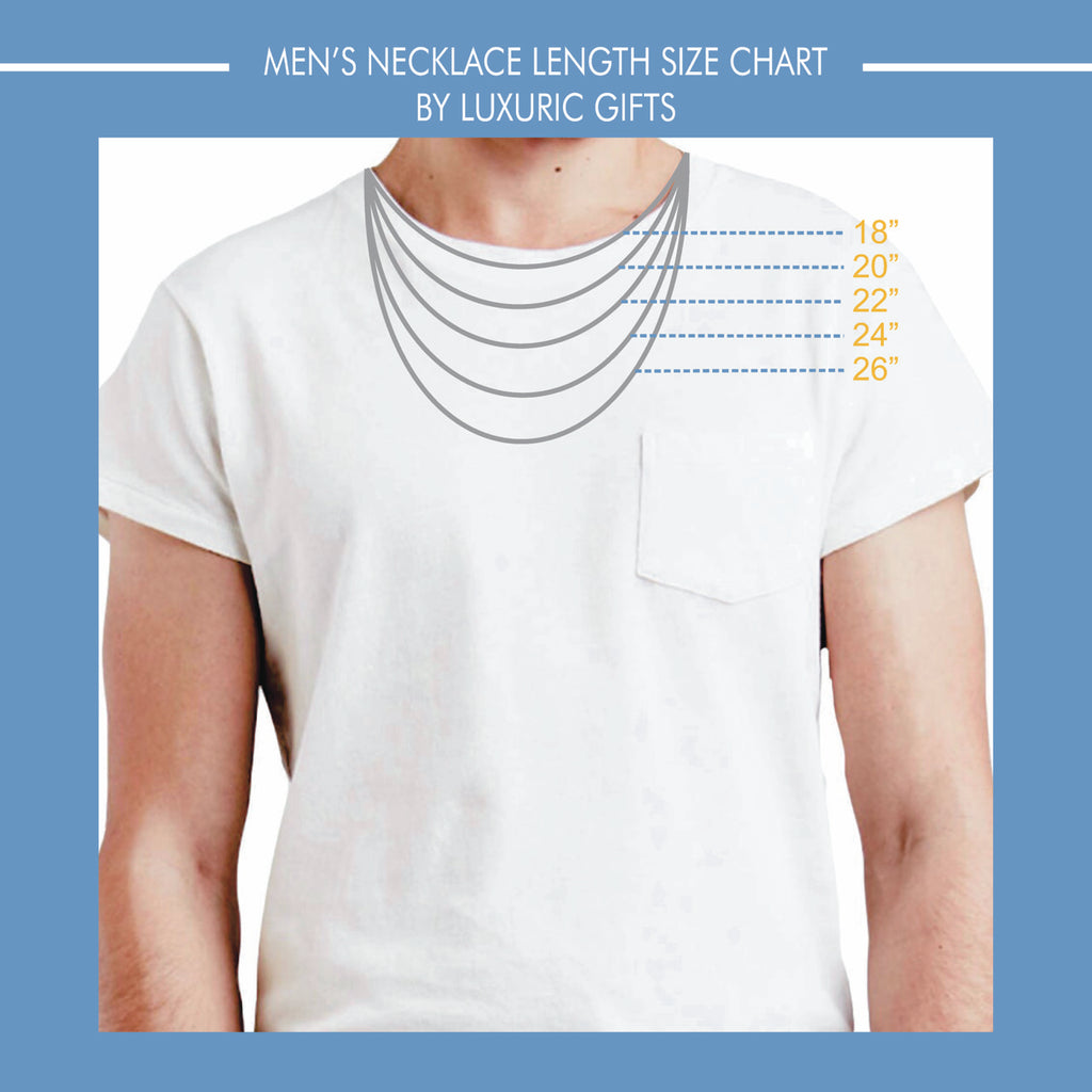 Chain Length chart for men