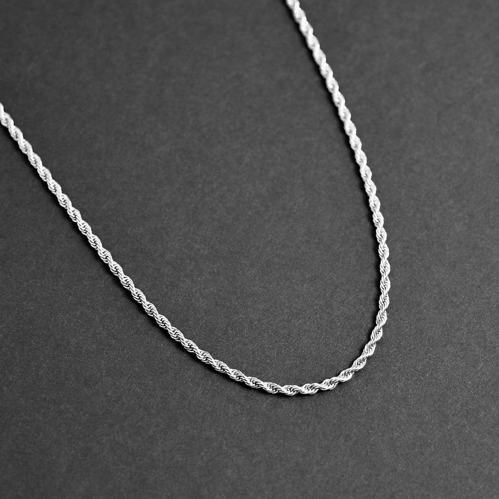 Silver rope chain