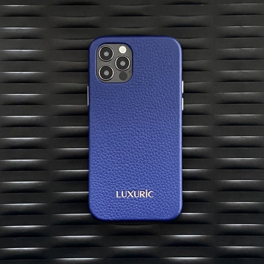iphone case leather blue