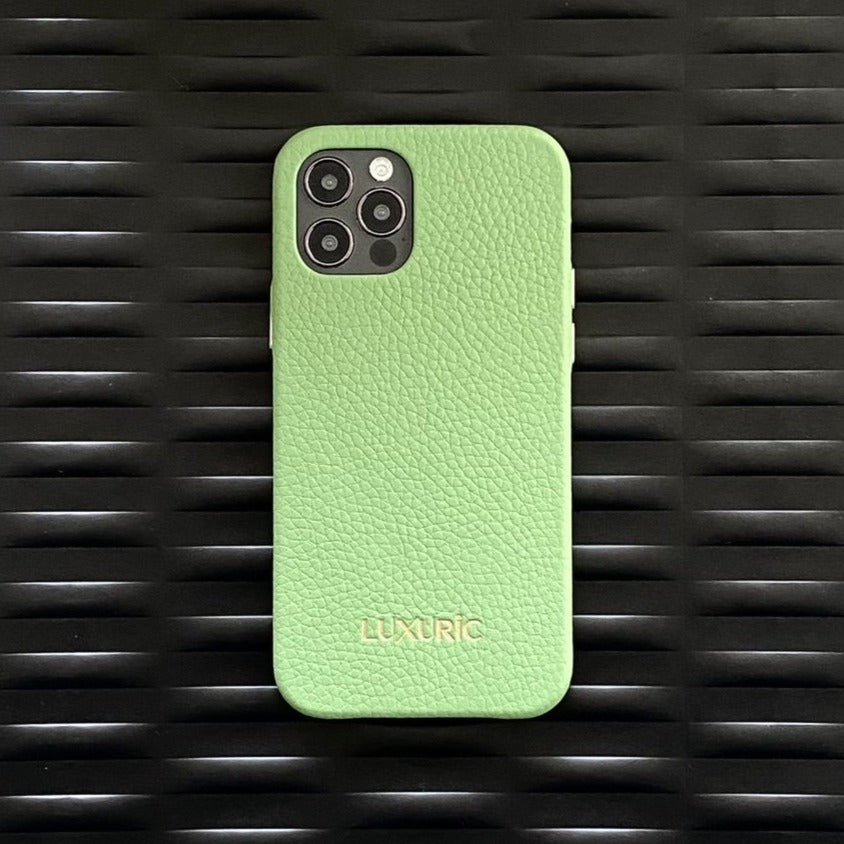 iphone case leather olive green 